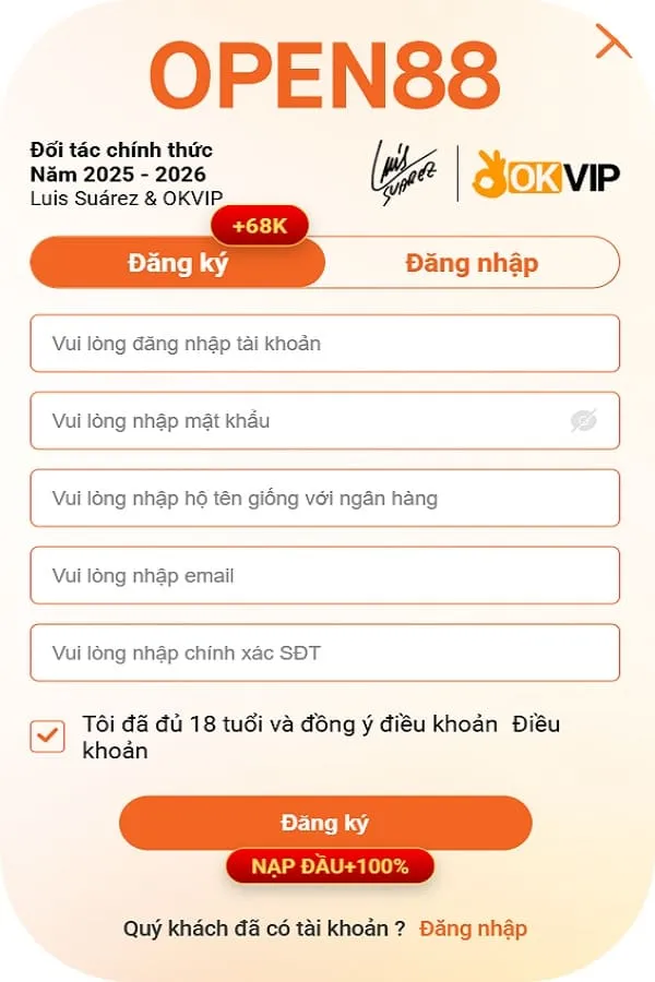 open88 hướng dẫn đăng ký